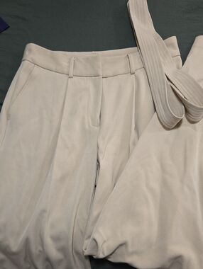 Women's Wide-Leg Tan Dress Pants- Size 2